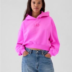 GAP Women's Vibrant Pink Hoodie